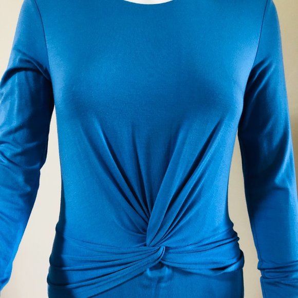 Bailey 44 Blue Midi Dress with Elegant Design - Picture 4 of 8